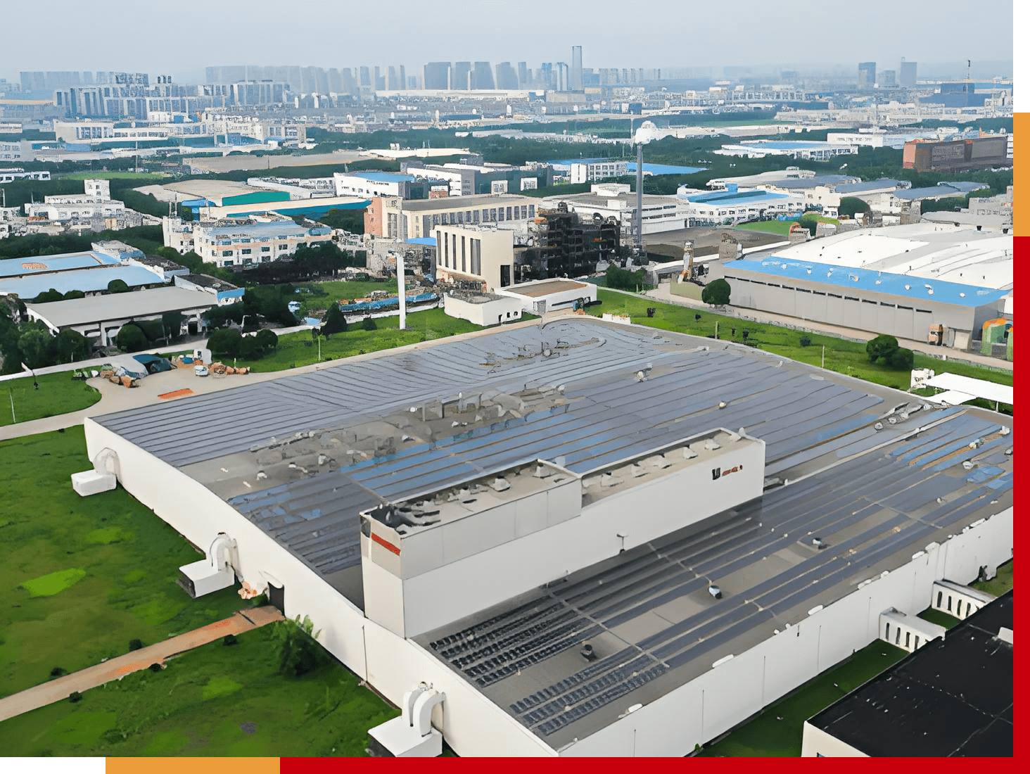 Delifu factory aerial view producing Ferro Alloys